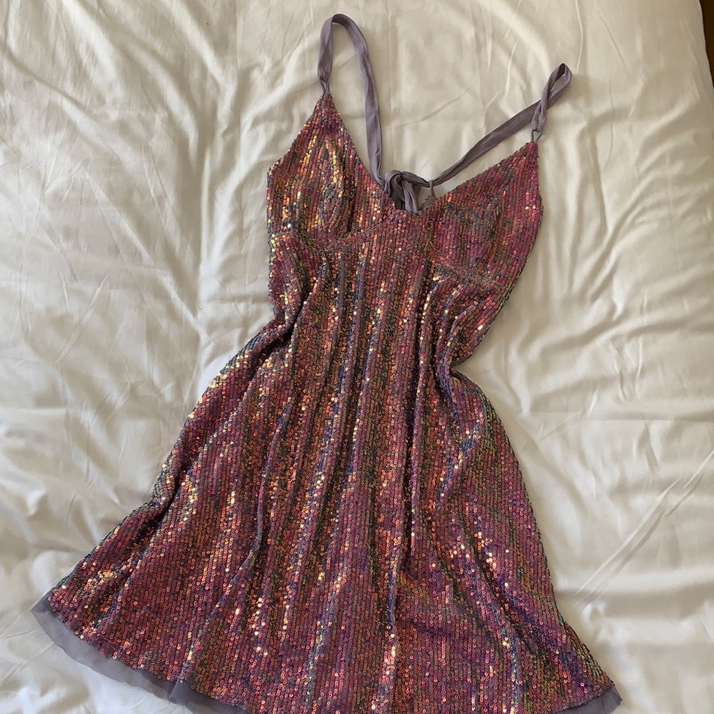 Free People Sequin Mini Dress